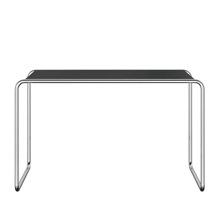 S 285/0 Desk, chrome / black stained ash from Thonet
