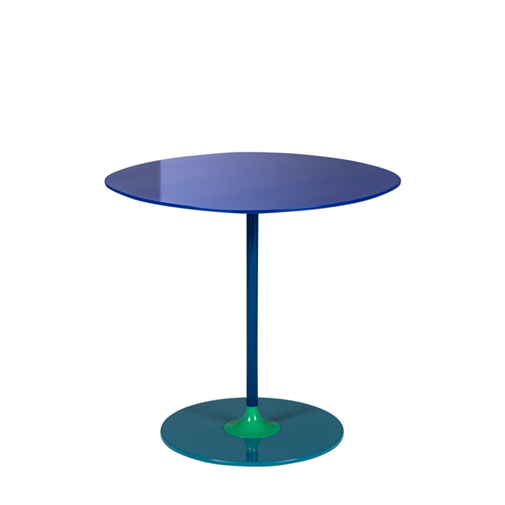 Thierry Side table Medio, blue from Kartell