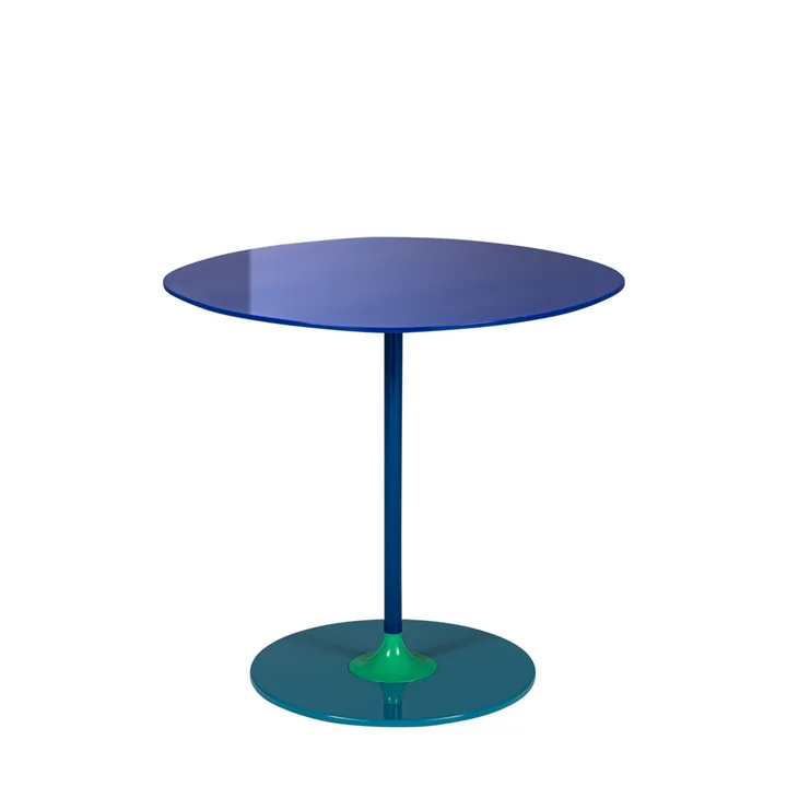 Thierry Side table Medio, blue from Kartell