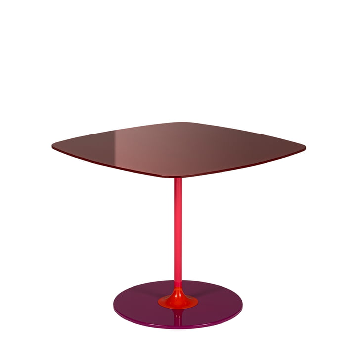 Thierry Side table Basso, bordeaux from Kartell