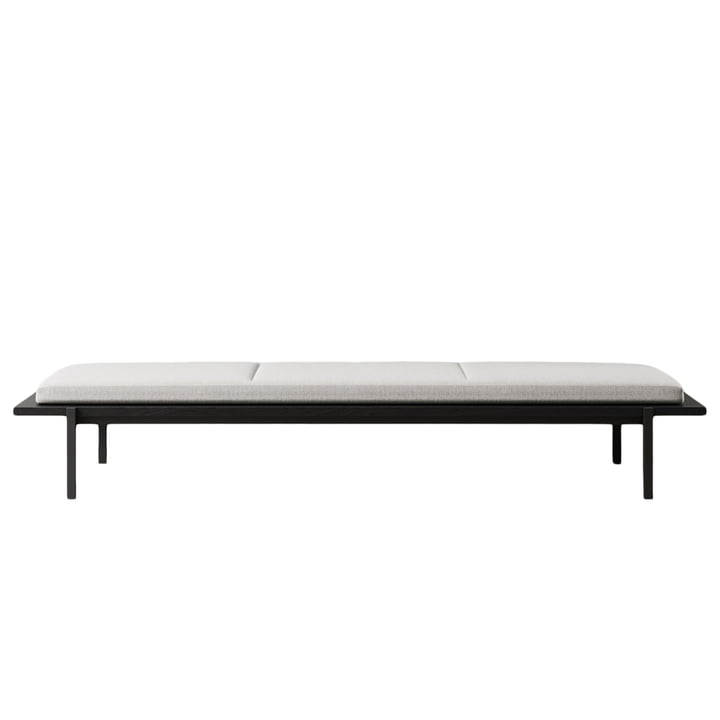 Daybed from Nichba in the version black / light gray ( Maharam MODE Clavicle 009)