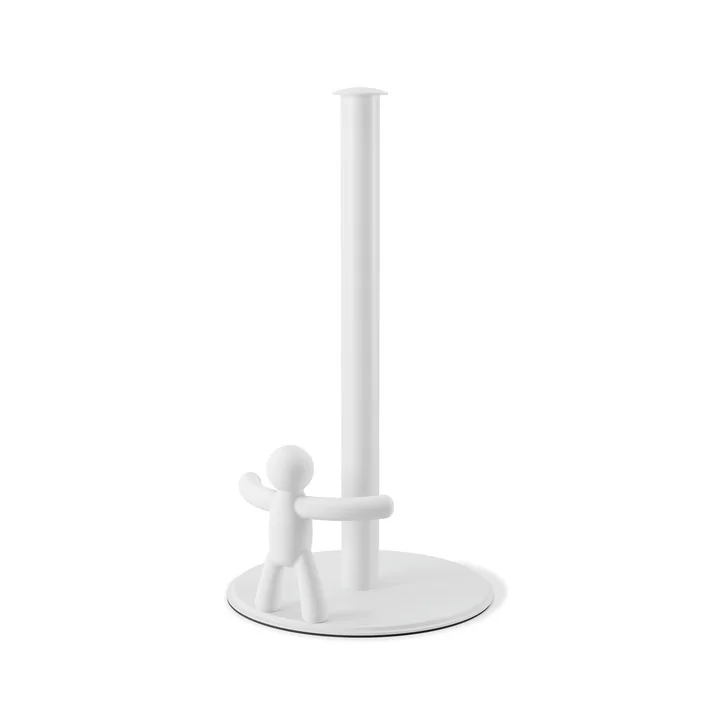 Buddy Kitchen roll holder, Ø 17.8 cm x H 31.7 cm, white from Umbra