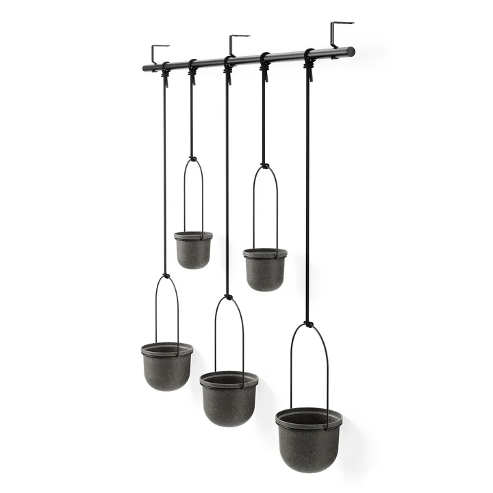 Triflora Flower hanging basket 5-fold, black from Umbra