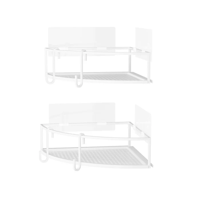Cubiko Shower tray triangular, set of 2, white from Umbra