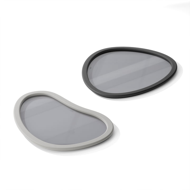 Hub Tray set of 2, anthracite / gray from Umbra