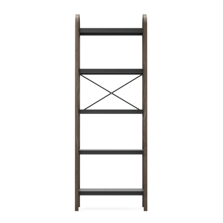 Bellwood Freestanding shelf with 5 shelves, black / dark ash from Umbra