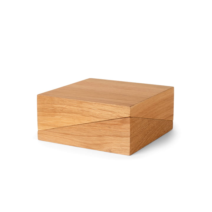 Diplo Wooden box storage and tray from Spring Copenhagen natural oak