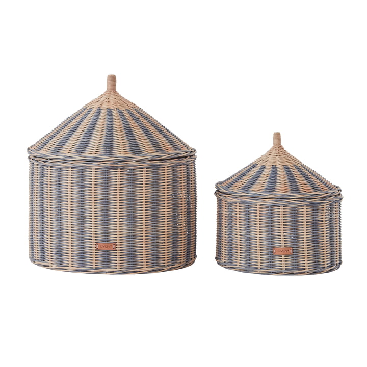 Circus Storage basket from OYOY in blue (set of 2)