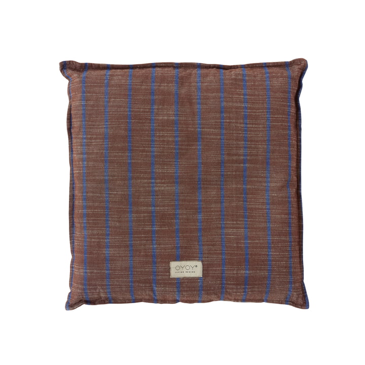 Kyoto Outdoor Cushion 42 x 42 cm from OYOY in dark caramel