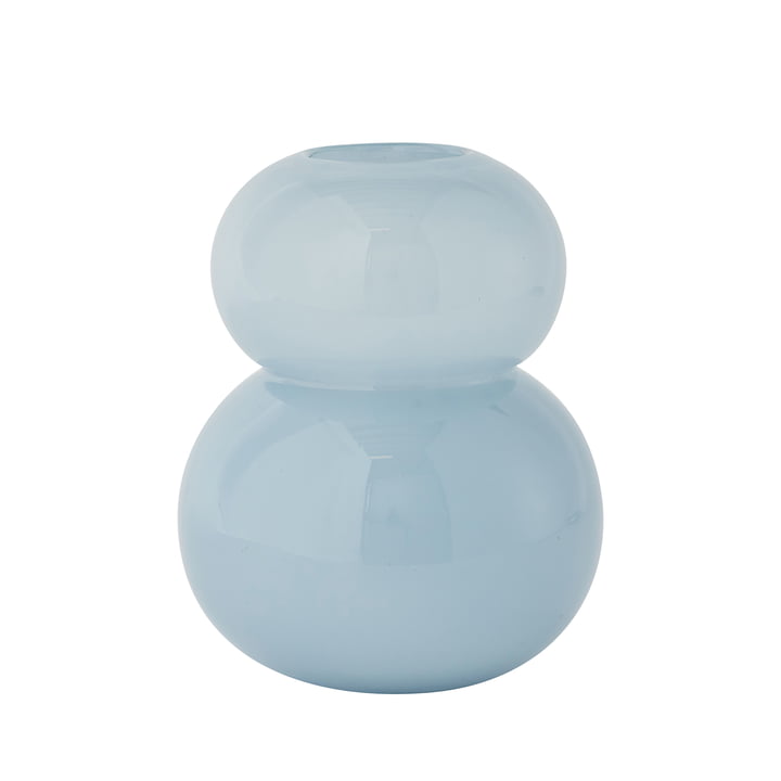 Lasi Vase small H 23 cm from OYOY in ice blue