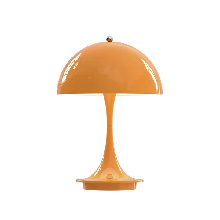 Panthella Portable Rechargeable LED table lamp, orange from Louis Poulsen