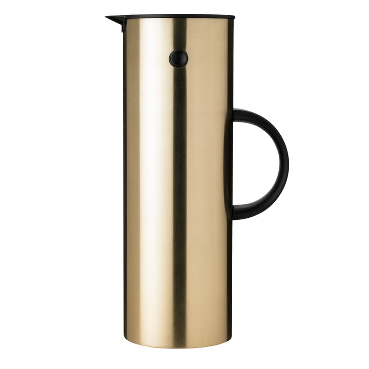 Vacuum jug EM 77, 1 l from Stelton in brushed brass