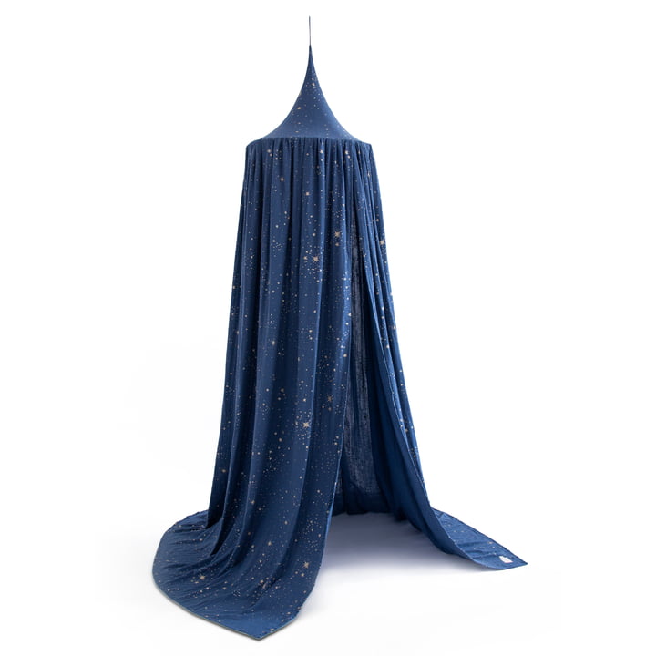 Amour Bed canopy, gold stella / night blue by Nobodinoz