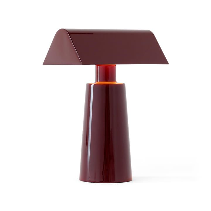 Caret MF1 Battery lamp, dark burgundy from & Tradition