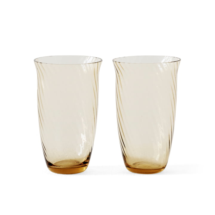 Collect SC60 drinking glass, 165 ml, amber (set of 2) by & Tradition
