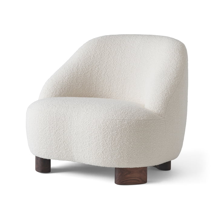 Margas LC1 Lounge Chair, Walnut / ivory (Karakorum 001) from & Tradition