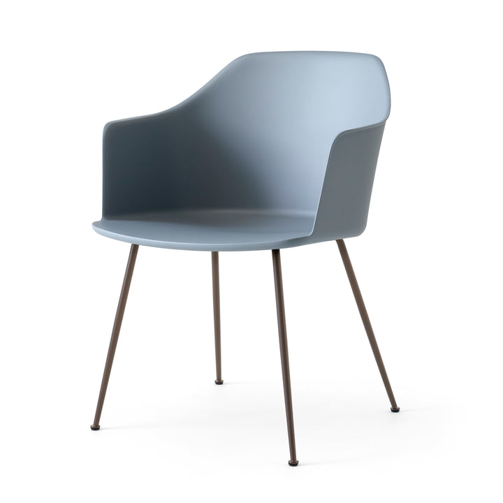 Rely HW33 Armchair, bronzed / light blue from & Tradition