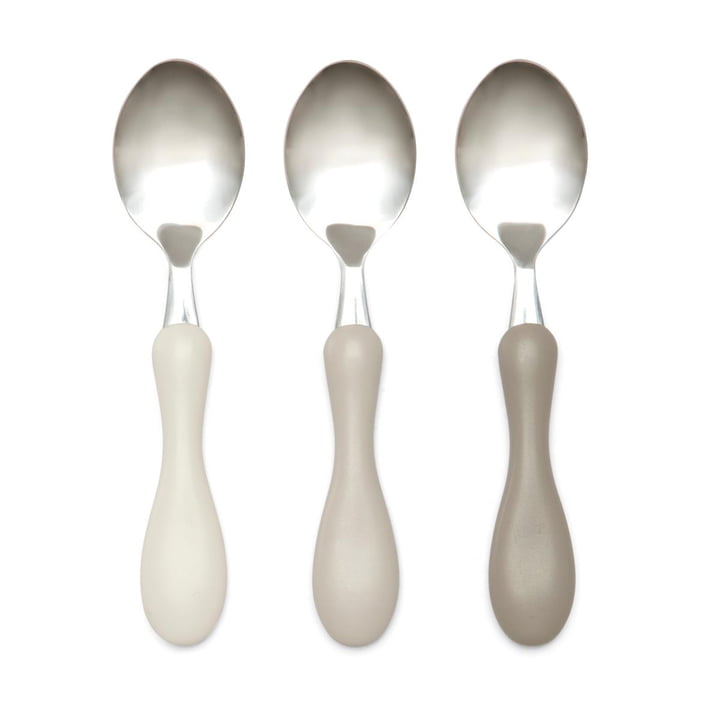 Children's cutlery spoon set from Sebra in the color moonlight beige