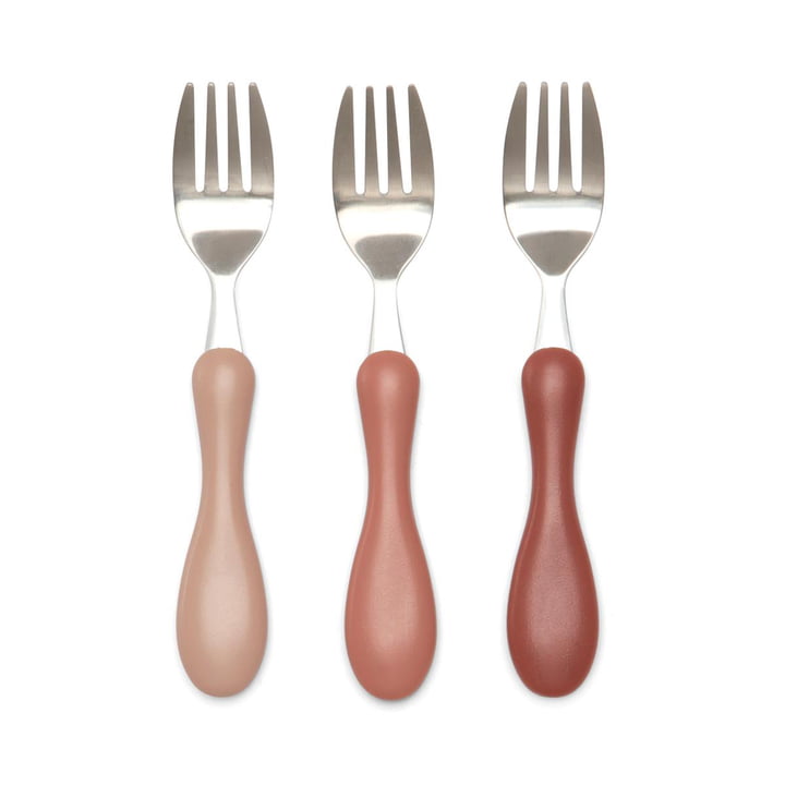 Children's cutlery fork set from Sebra in the color blossom pink