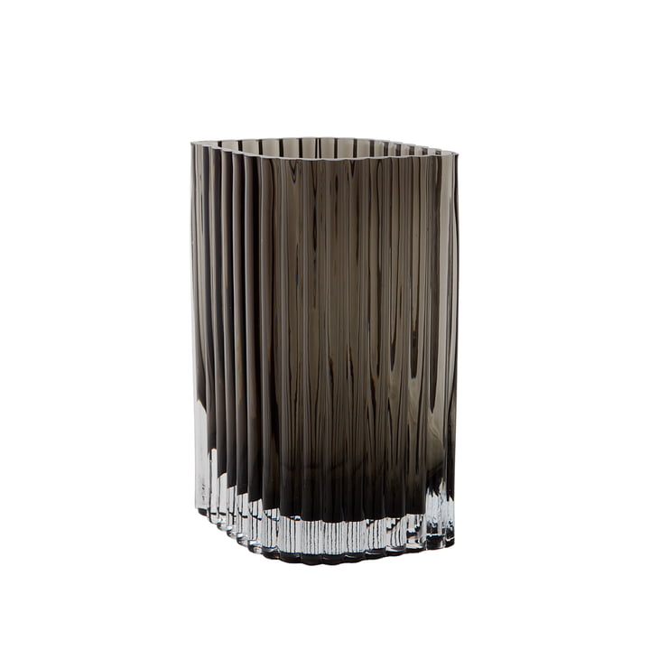 AYTM - Folium Vase, L 18 cm, H 25 cm, black
