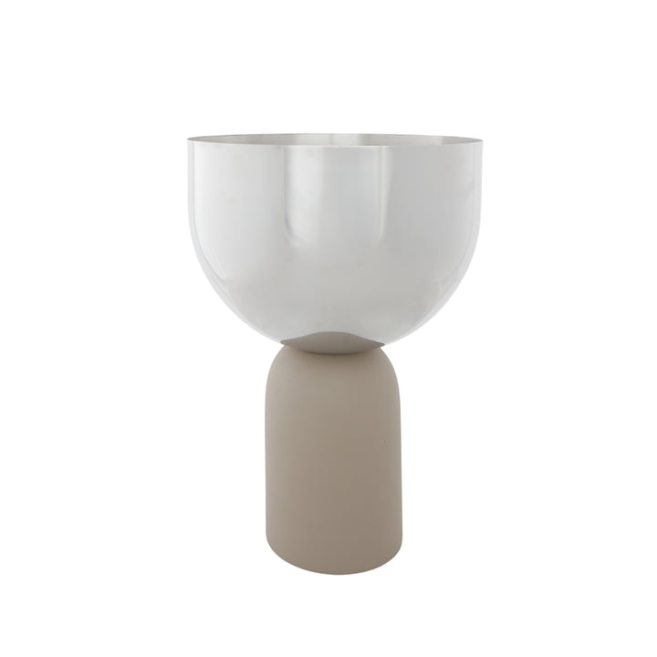 Torus Flower pot from AYTM in color taupe / silver