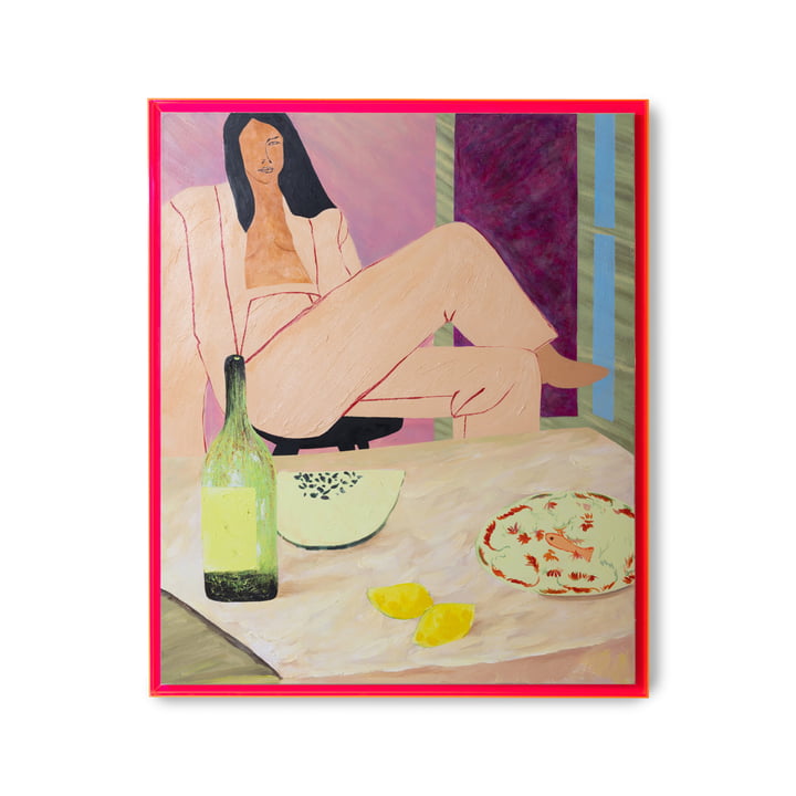 Framed Artwork Wall mural with plexiglass frame in the design get your groove on of HKliving