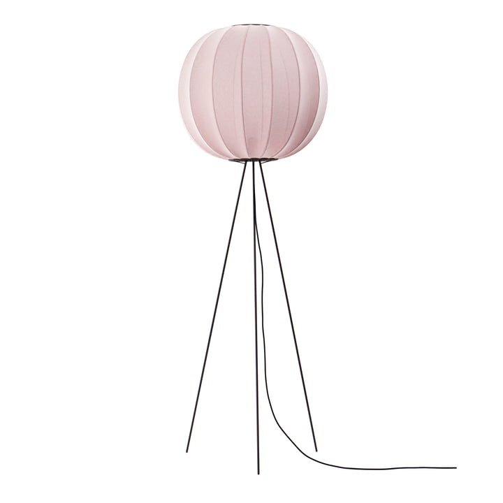 Knit-Wit floor lamp High 60 from Made by Hand in light pink