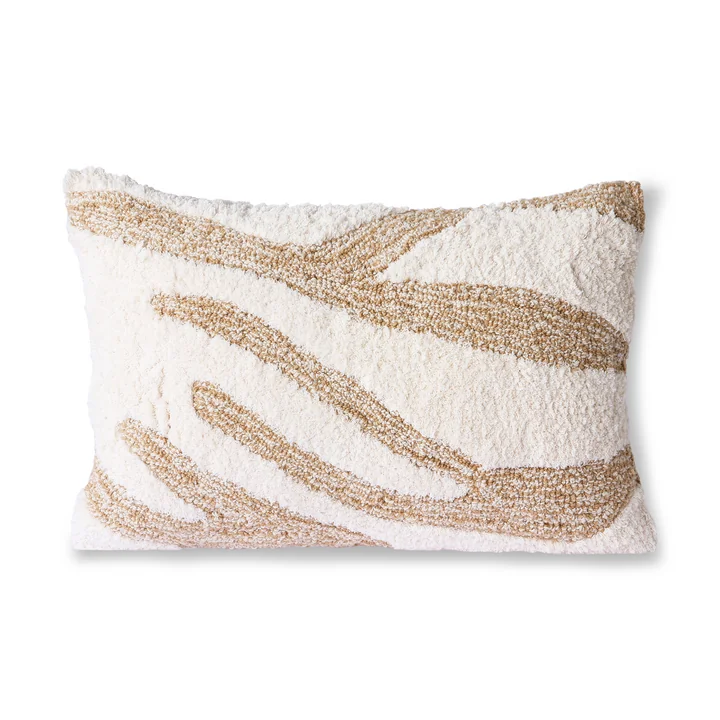 Fluffy Cushion from HKliving in the color white / beige
