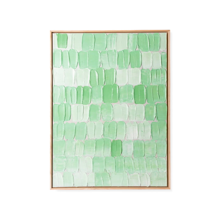 Green Palette abstract framed mural from HKliving