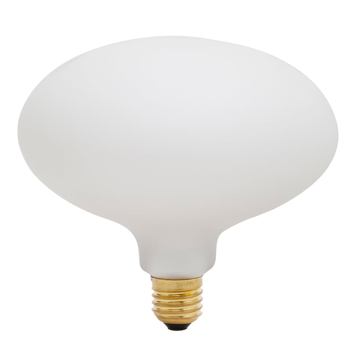 Oval LED bulb E27 6W, Ø 16.3 cm by Tala in matt white