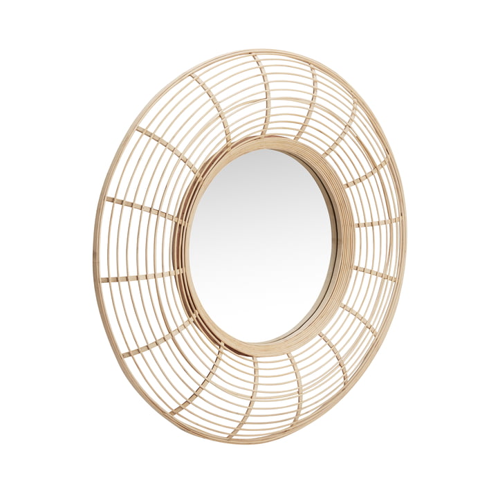 Charm Wall mirror from Hübsch Interior in the version bamboo