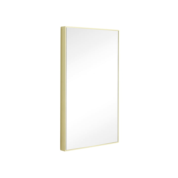 Shine Wall mirror from Hübsch Interior in color yellow