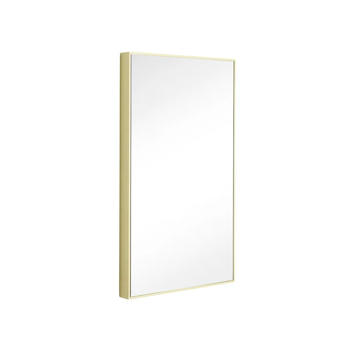 Shine Wall mirror from Hübsch Interior in color yellow