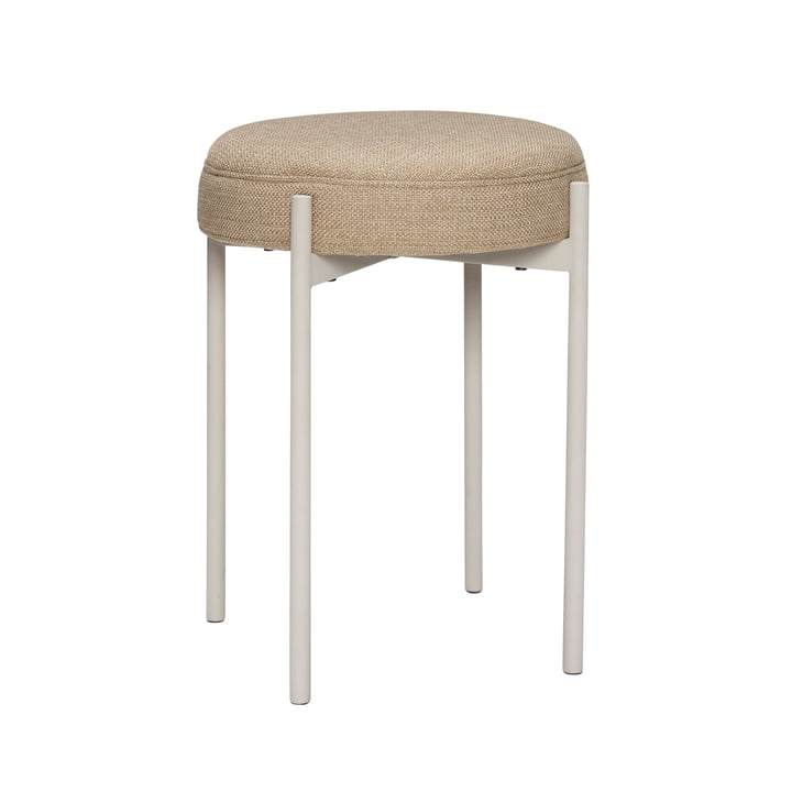 Silo Stool from Hübsch Interior in color sand / gray