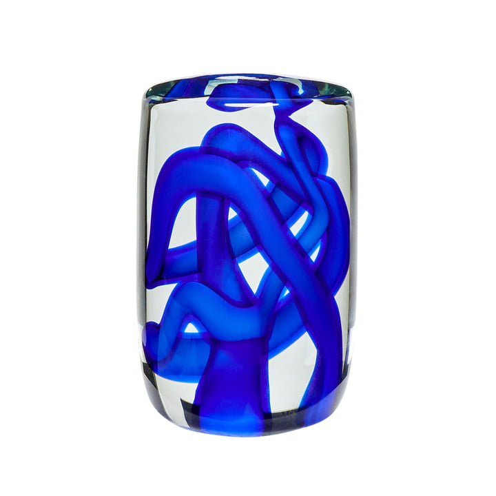 Stream Paperweight from Hübsch Interior in the color blue / clear