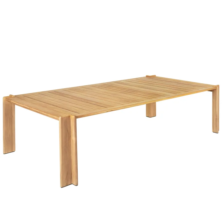 Atmosfera Dining Table Outdoor, 105 x 281 cm, teak from Gubi