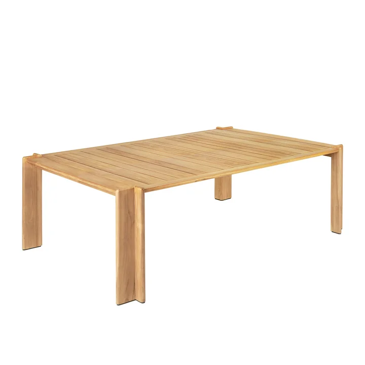 Atmosfera Dining Table Outdoor, 105 x 209 cm, teak from Gubi