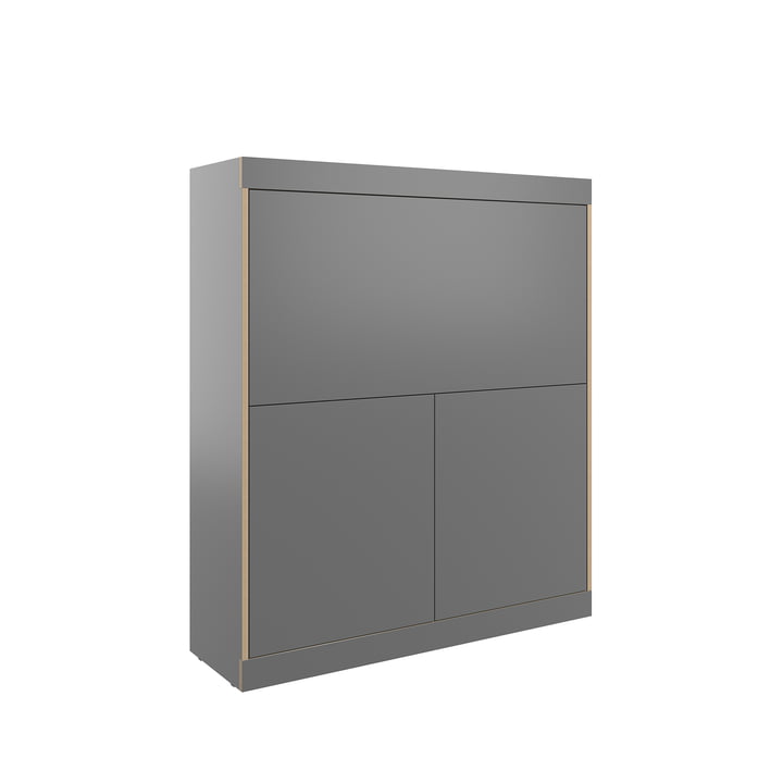 Flai Home office secretary, small, CPL anthracite by Müller Small Living