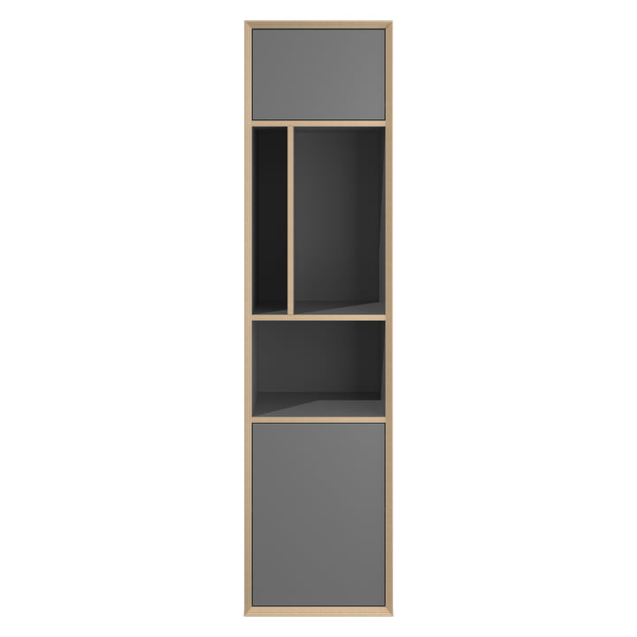 Vertiko Vertical Shelf, Two, CPL anthracite / birch by Müller Small Living
