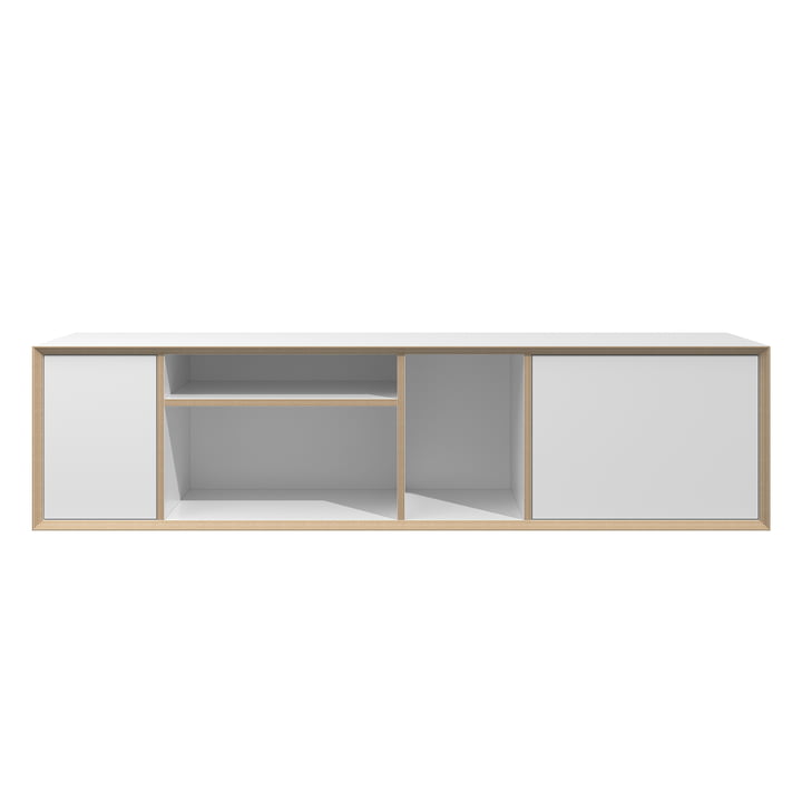 Vertiko Wide Sideboard, Two, CPL white / birch by Müller Small Living