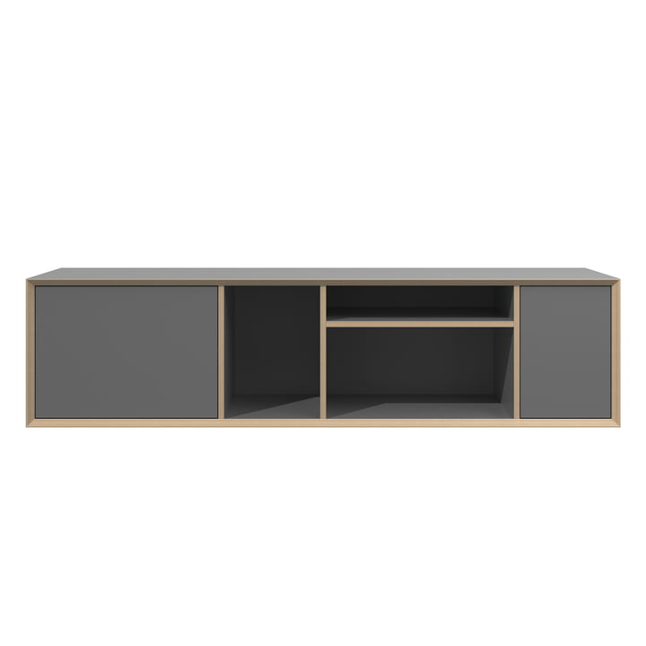 Vertiko Wide Sideboard, One, CPL anthracite / birch by Müller Small Living