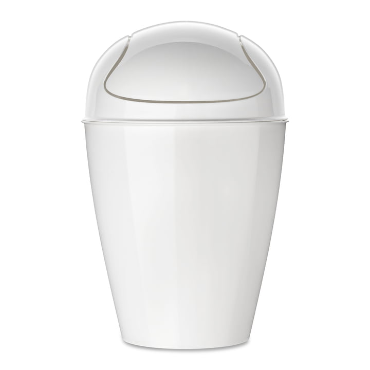 DEL Swing lid bucket M, recycled white from Koziol