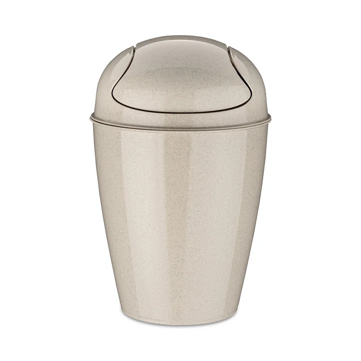 DEL Swing top bin S, recycled desert sand from Koziol