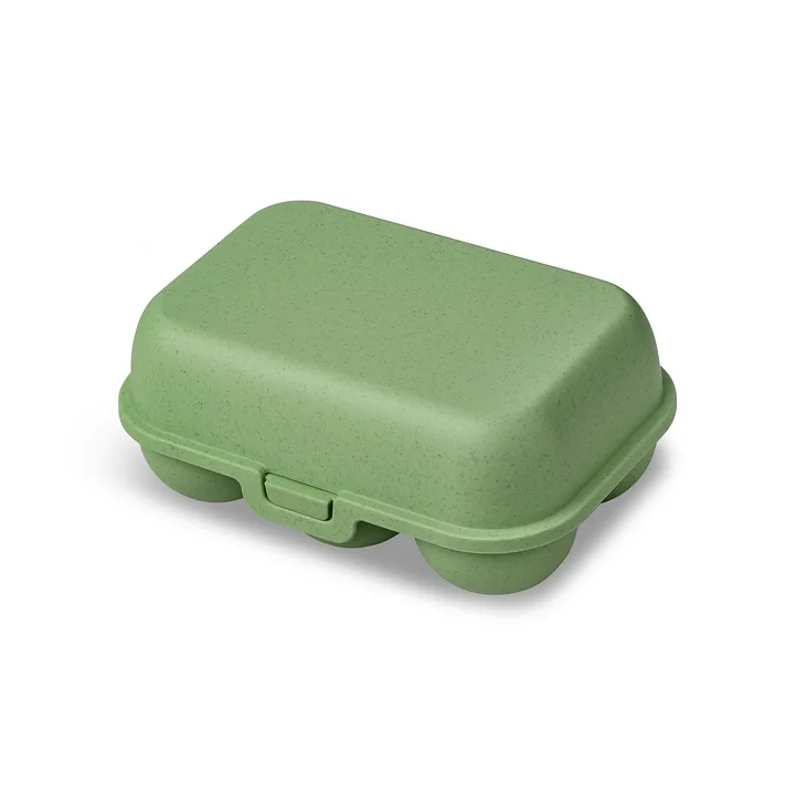 Eggs to go Reusable egg container mini, nature leaf green from Koziol