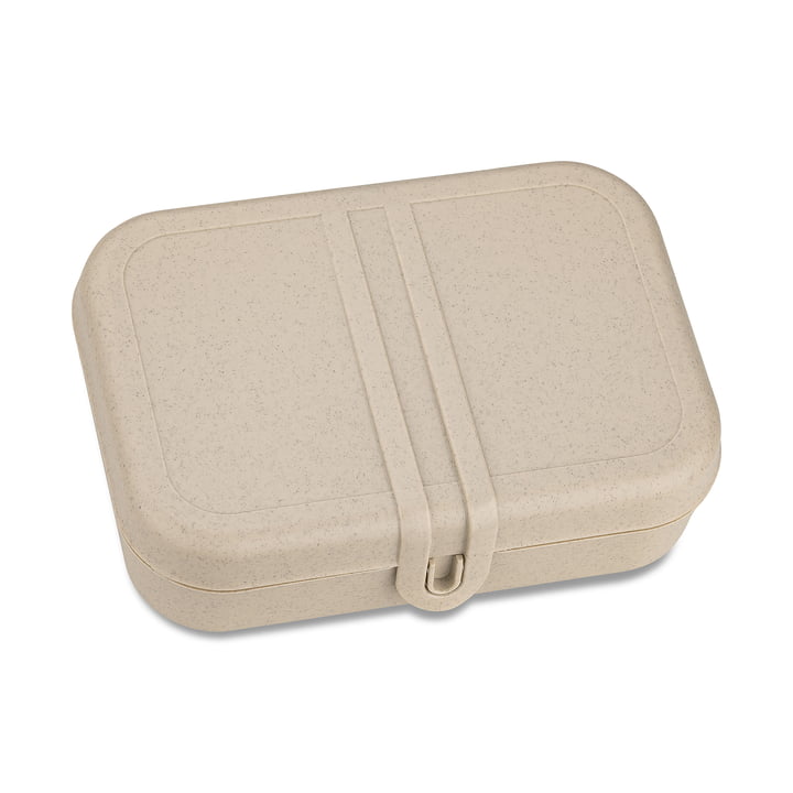 Pascal L Lunchbox with divider, nature desert sand from Koziol