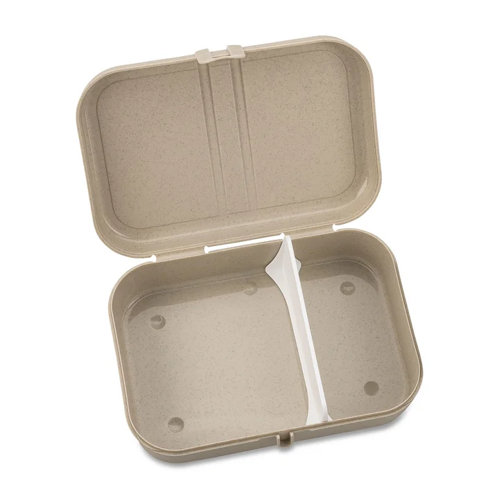 Pascal L Lunchbox with divider, nature desert sand from Koziol