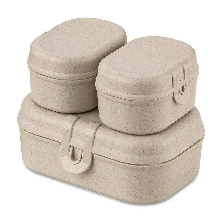 Pascal Ready Mini Lunchbox Set, nature desert sand by Koziol