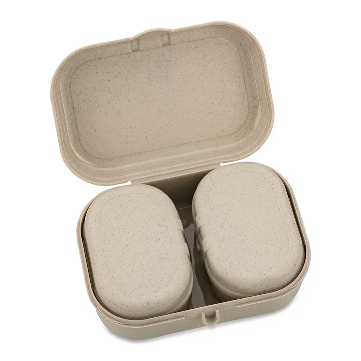 Pascal Ready Mini Lunchbox Set, nature desert sand by Koziol