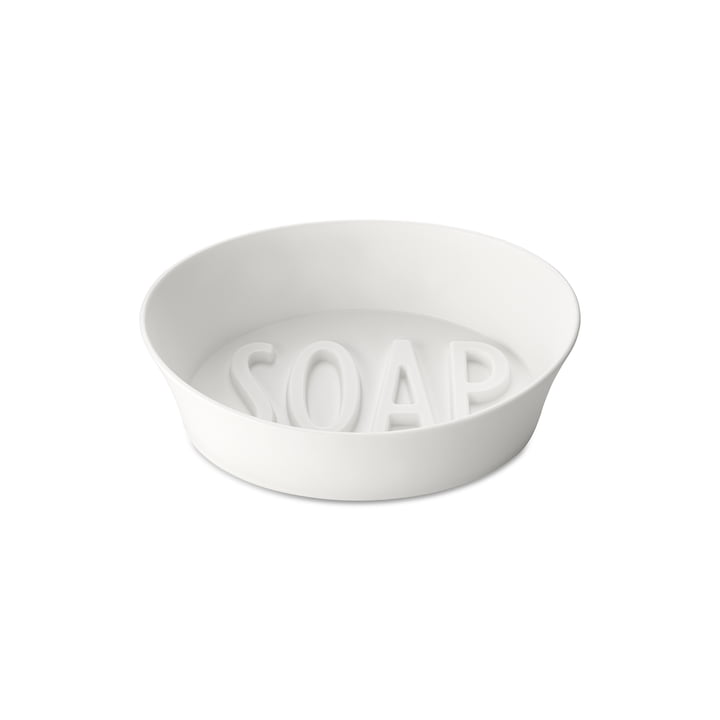 Soap Soap dish, recycled white from Koziol
