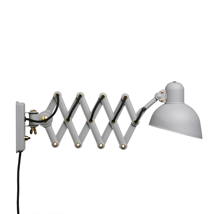 KAISER idell 6718 scissor lamp wall lamp, easy grey by Fritz Hansen
